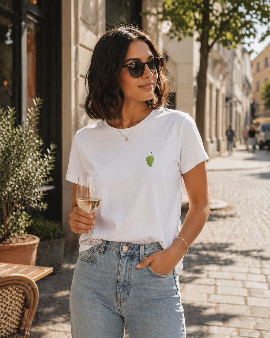 Weintrauben. - Damen Premium T-Shirt