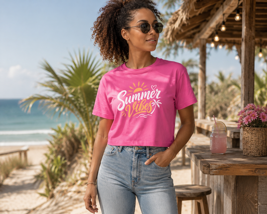 Summer Vibes- Damen Boxy Shirt
